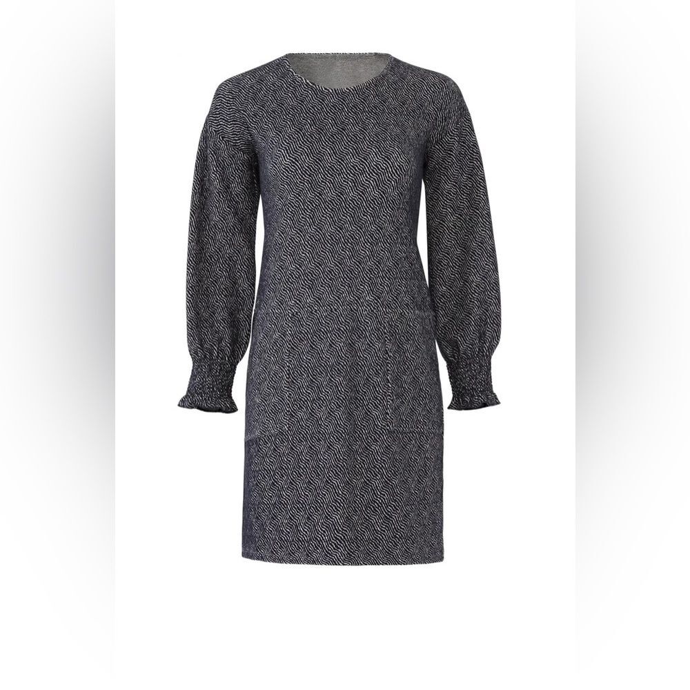 Anthropologie SITA MURT/ Designer Sweatshirt Dress Blue Grey Womens Size XL